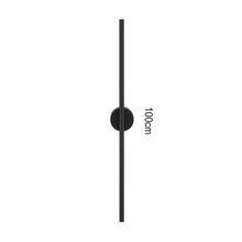 Load image into Gallery viewer, Modern LED Wall Light Vertical/Horizontal Minimalist Lamp Black Wall Sconce 80/100cm 3 Color Lights

