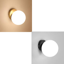 Load image into Gallery viewer, Modern Wall Light Gold/Black Wall Lamp Indoor Ball Lamp Shade GU10
