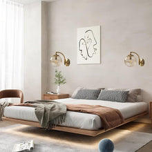 Load image into Gallery viewer, Nordic Wall Light Modern Glass Wall Lamp Indoor E27 Gold
