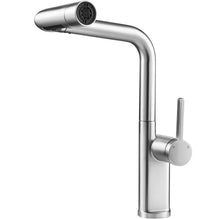 Load image into Gallery viewer, Kitchen Tap 5‑Mode Faucet Mixer Pull‑Out Spray 360 Swivel Brushed Nickel &amp; Chrome
