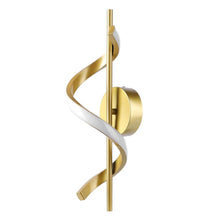 Load image into Gallery viewer, Modern Spiral LED Wall Light 3 Color Lights Sconce Black/Gold/White
