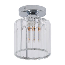 Load image into Gallery viewer, Modern Flush Mount Crystal Ceiling Light with Chrome Base G9
