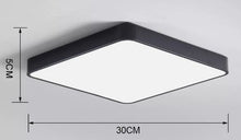 Load image into Gallery viewer, Square Modern Panel Lights Super Bright Ceiling Lamp Minimalist Style Black/White 18W 30cm
