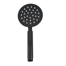 Load image into Gallery viewer, Shower Hand Round Black Matt Finish Handset 1.2m Shower Hose Handset Holder For Bath Tap
