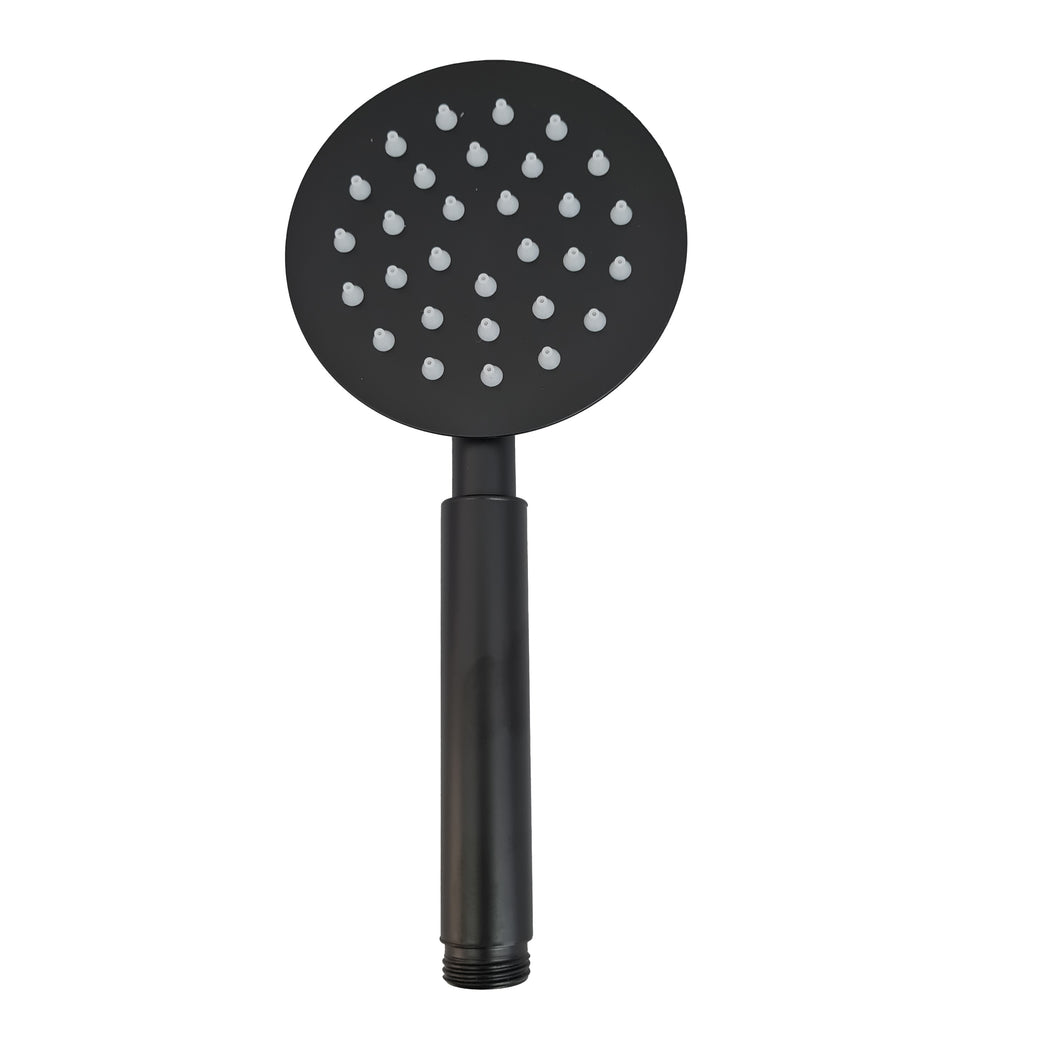 Round Shower Hand Round Black Matt Finish Handset Handset For Bath Mixer Tap Or Shower Black Matte