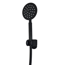 Load image into Gallery viewer, Black Matte Shower Hand Round Black Matt Finish Handset 1.2m Shower Hose Handset Holder For Bath Tap
